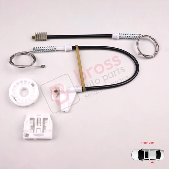 Skoda Octavia MK1 1U 2001-2010 Makyajlı Kasa İçin Elektrikli Arka Sol Kapı Cam Kriko Tamir Seti ürün görseli 1