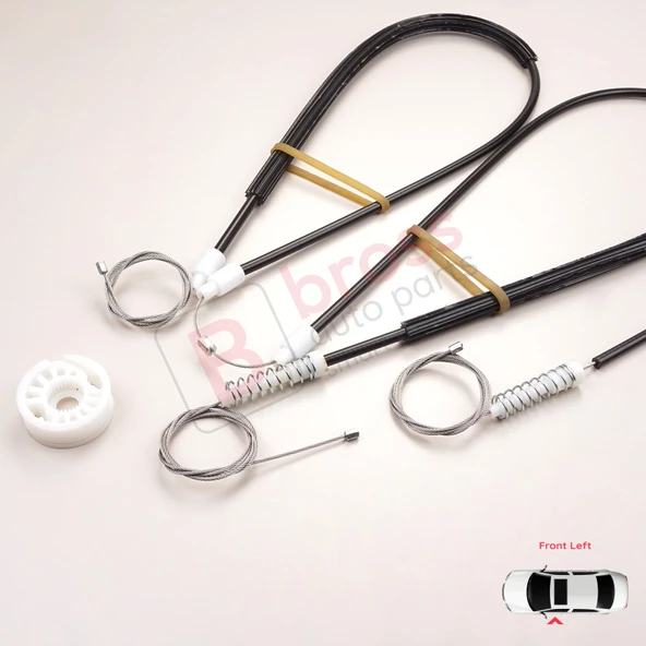 Peugeot 206 CC 2D T16 2000-2008 2-Kapı Coupe Cabrio 9221Y3 İçin Ön Sol Cam Kriko Tamir Seti - Resim 4