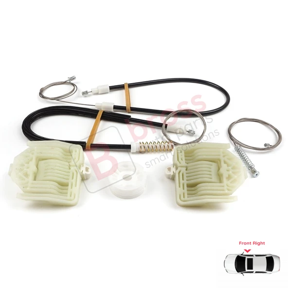 BMW 1 E87 2003-2012 5-Kapı Hatchback 51337138466 İçin Ön Sağ Cam Kriko Tamir Seti - Resim 3