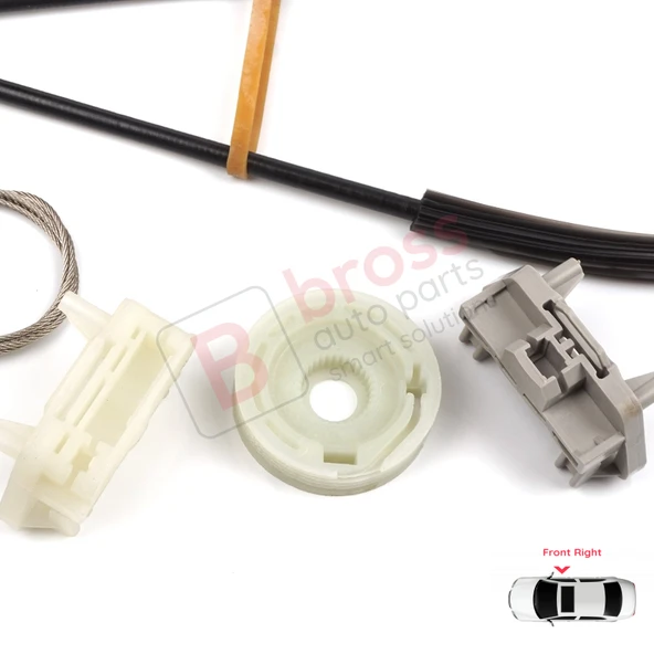 Ford Focus MK1 1998-2007 2/3 Kapı HB Coupe 1331618 İçin Elektrikli Sağ Kapı Cam Kriko Tamir Seti - 2