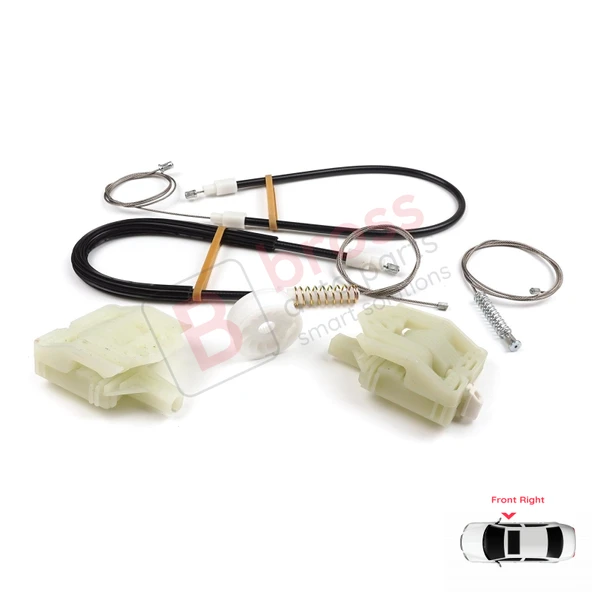 BMW 1 E87 2003-2012 5-Kapı Hatchback 51337138466 İçin Ön Sağ Cam Kriko Tamir Seti - Resim 5