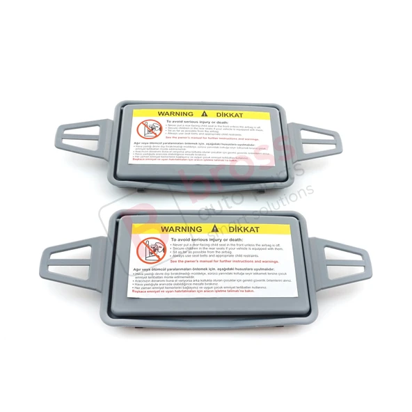 Mercedes W211 İçin 2 Adet Gri Renk Güneşlik Ayna Kapağı Sağ ve Sol 2108102510 ürün görseli 1