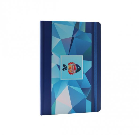 Keskin Color Kısmet 17x24cm 96 Yaprak Çizgisiz Sert Kapak Ciltli Lastikli Defter - 4