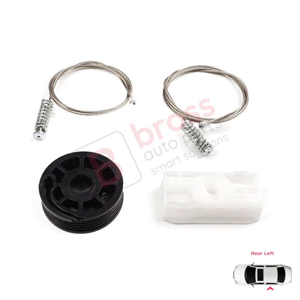 Jaguar XK8 XKR X100 1997-2006 Coupe Convertible C2N3914 İçin Arka Sol Cam Kriko Tamir Seti ürün görseli