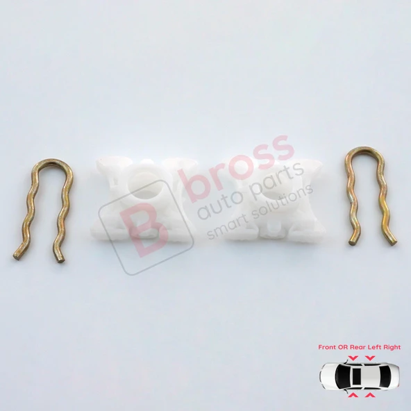 BMW E36 E92 E93 E34 E32 Z3 Z4 Volvo Passat B3 B4 Range Rover 2 LP P38A İçin Cam Kriko Kızak Klipsi