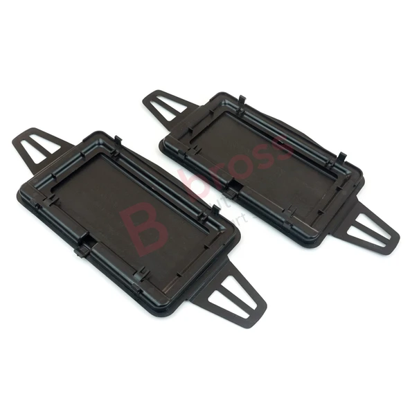 Mercedes W211 İçin 2 Adet Siyah Renk Güneşlik Ayna Kapağı Sağ ve Sol 2108102510 - Resim 3