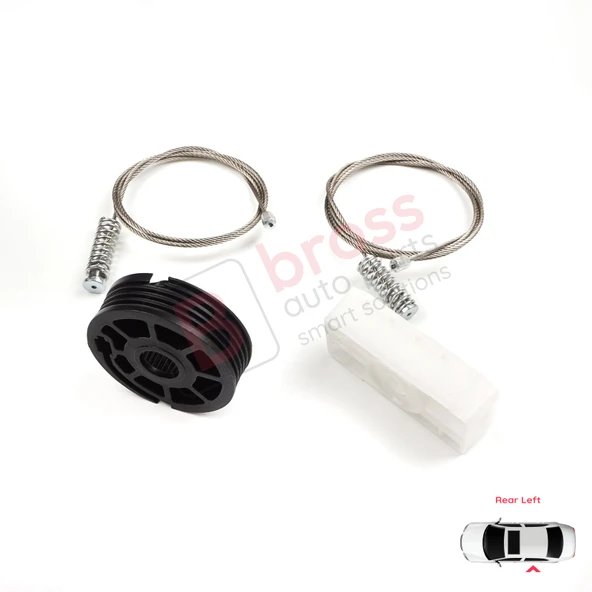 Jaguar XK8 XKR X100 1997-2006 Coupe Convertible C2N3914 İçin Arka Sol Cam Kriko Tamir Seti - Resim 4