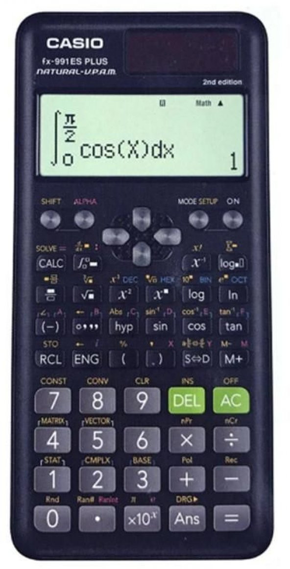 Casio fx-991ES 2.Versiyon Plus Bilimsel Hesap Makinesi