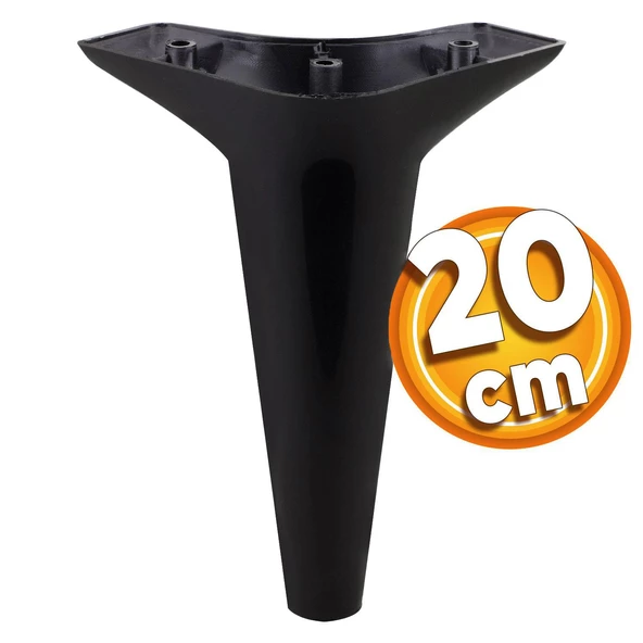 Aspen Lüks Mobilya Kanepe Koltuk Tv Ünitesi Konsol Yükseltici Ayağı Ayakları 20 Cm Siyah Ayak