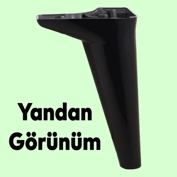 Aspen Lüks Mobilya Kanepe Koltuk Tv Ünitesi Konsol Yükseltici Ayağı Ayakları 20 Cm Siyah Ayak - 6