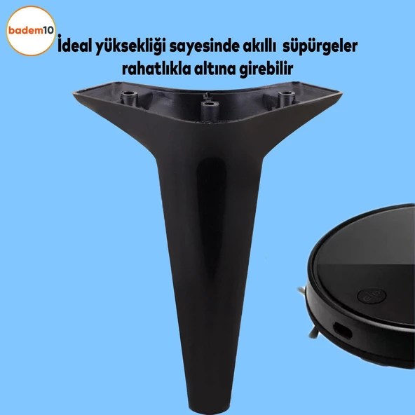 Aspen Lüks Mobilya Kanepe Koltuk Tv Ünitesi Konsol Yükseltici Ayağı Ayakları 20 Cm Siyah Ayak - 4