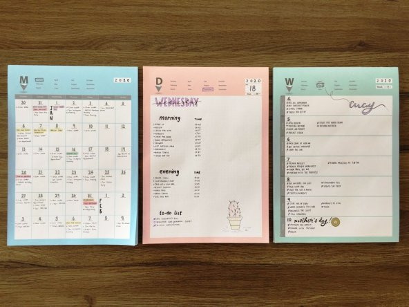 The Container 50 Yaprak 20x28cm  Schedule Yourself - Günlük Plan - 3