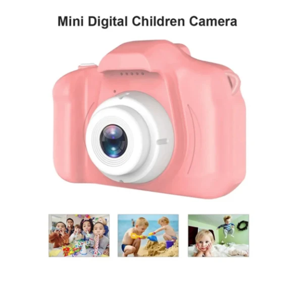 Ozmik CMR9 PLUS  Mini 1080p Hd Çocuk Kamera Dijital Fotoğraf Makinesi 2.0 Inç Ekran 13Mp 2025 PEMBE - 2