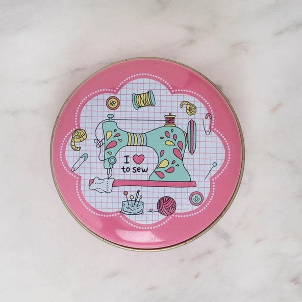 Loren Metal Saklama Kutusu Pembe