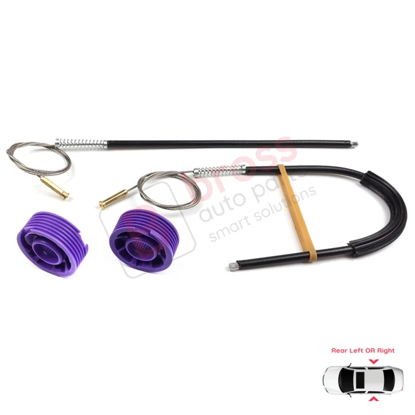 Audi A3 S3 MK3 8V 2012-2021 4/5 Kapı İçin Elektrikli Arka Sol veya Sağ Cam Kriko Tamir Seti - Resim 5