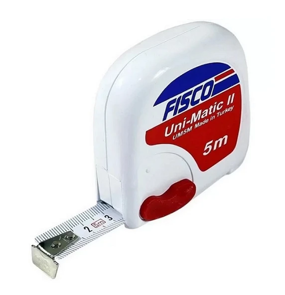 Fisco UM5 Çelik Şerit Metre 5 Metre