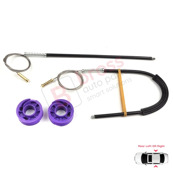 Audi A3 S3 MK3 8V 2012-2021 4/5 Kapı İçin Elektrikli Arka Sol veya Sağ Cam Kriko Tamir Seti ürün görseli 1