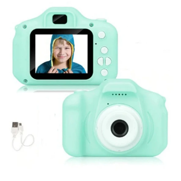 Ozmik CMR9 PLUS  Mini 1080p Hd Çocuk Kamera Dijital Fotoğraf Makinesi 2.0 Inç Ekran 13Mp 2025 YEŞİL - 3
