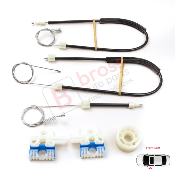VW Jetta MK6 A6 IV 2010-2018 5C6 5C6837461 İçin Elektrikli Ön Sol Cam Kriko Tamir Seti