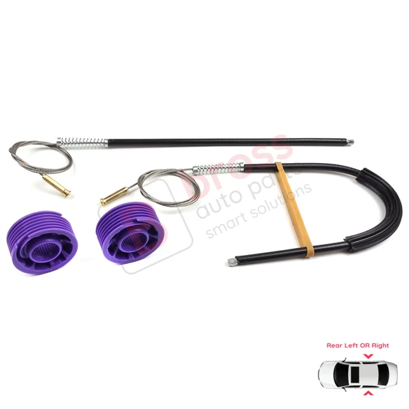 Audi A3 S3 MK3 8V 2012-2021 4/5 Kapı İçin Elektrikli Arka Sol veya Sağ Cam Kriko Tamir Seti - Resim 3