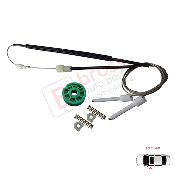 Audi A6 C4 4A 1994-1998 100 C4 4A 4/5 Kapı 4A0837461 İçin Elektrikli Ön Sol Cam Kriko Tamir Seti - Resim 2
