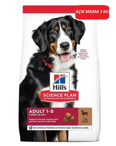 Hill's Kuzu Etli Büyük Irk Yetişkin Köpek Maması 3 KG
