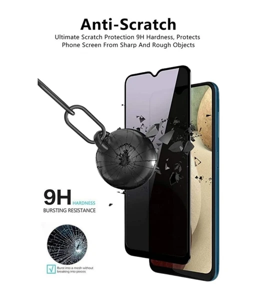 Logis Samsung Galaxy A22 Antistatik Tam Kaplayan Hayalet Ekran Koruyucu  Cam - 9