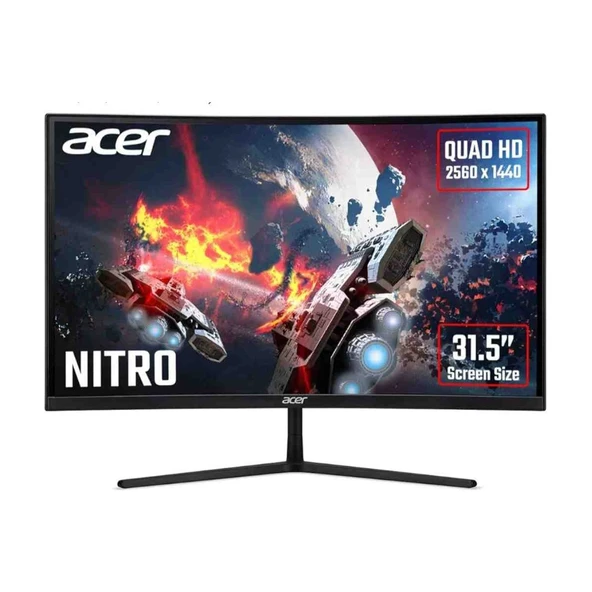 Acer Nitro EI322QURP 31.5" QHD ZeroFrame Curved 1500R 165Hz 1 MS 2560 X 1440 HDR 400 VA LED 2xHDMI 2xDP Gaming Monitör