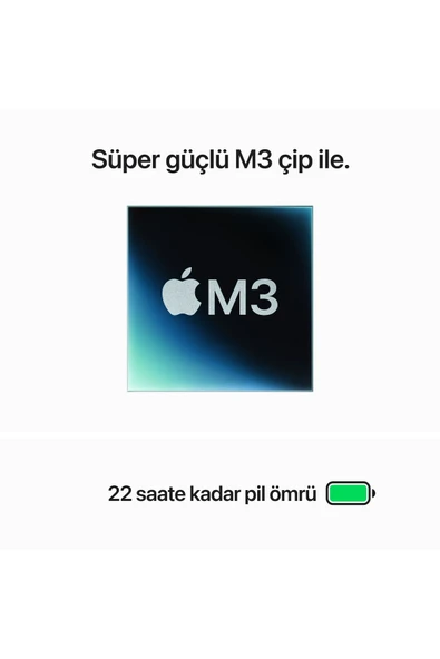 Macbook Pro M3 14" Uzay Gri  8gb 1TB Ssd MTL83TU/A - 4