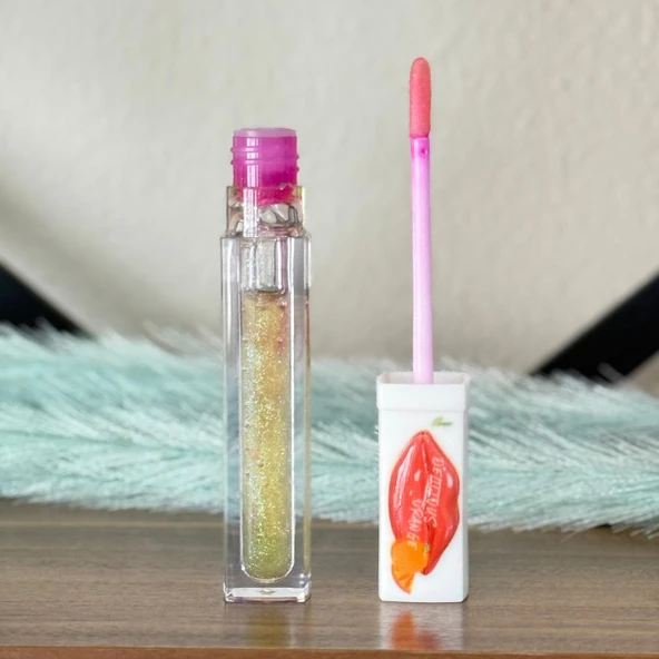 Sudedi Home Portakal Tadında Işıltılı Dudaklar Lip Gloss Keyfi - 4
