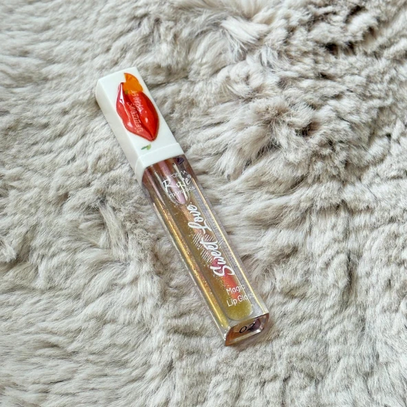 Sudedi Home Portakal Tadında Işıltılı Dudaklar Lip Gloss Keyfi - 3
