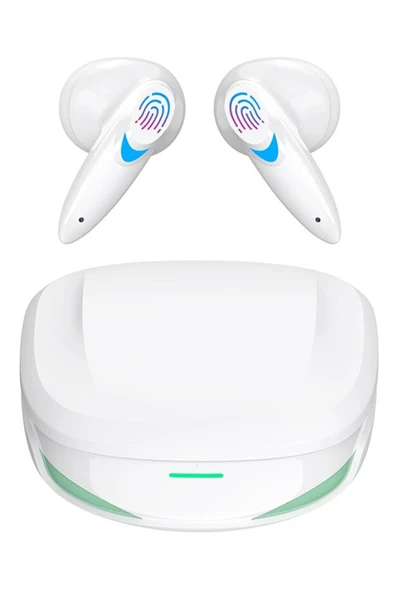 Ozmik  G10 Bt 5.2 Düşük Gecikmeli Kablosuz Dokunmatik Gaming Bluetooth Oyuncu Kulaklığı BEYAZ
