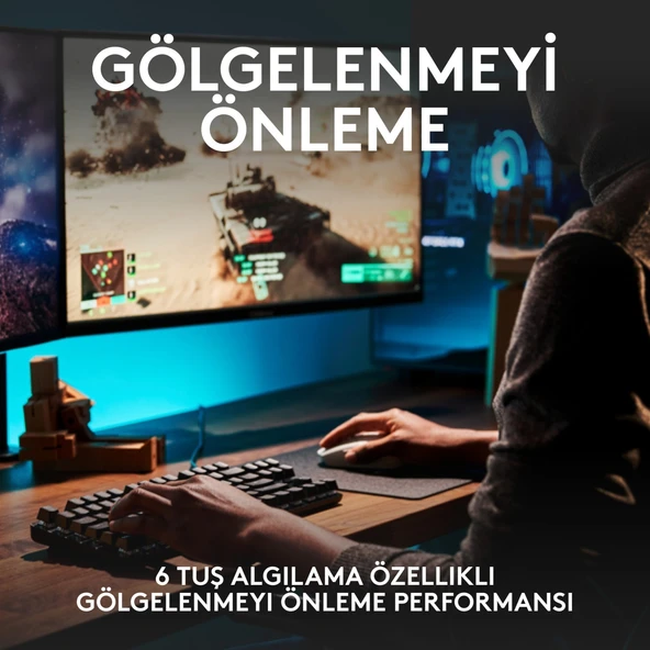 Logitech G413 TKL Kablolu Mekanik Oyuncu Klavyesi 920-010564 - Resim 6