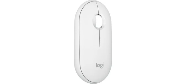 Logitech M350s Pebble 2 Bluetooth Kablosuz Sessiz Kompakt Mouse - Beyaz