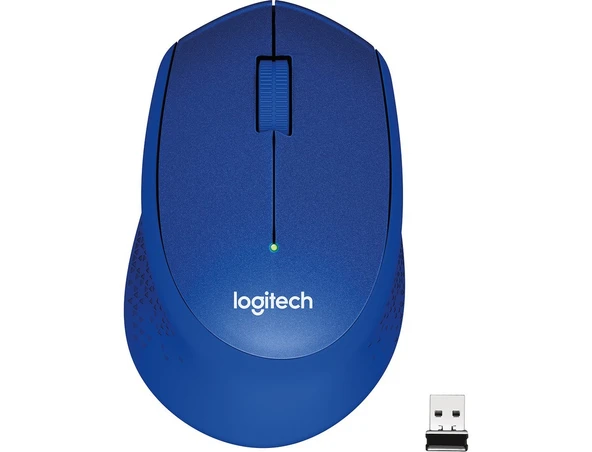Logitech M330 Sessiz Kablosuz Optik Mouse - Mavi