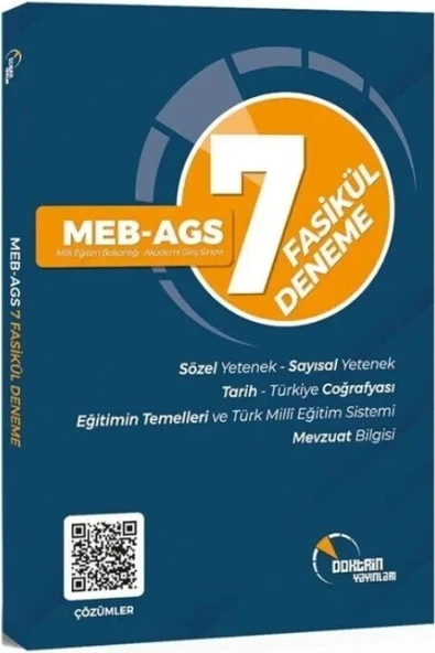 MEB AGS Tüm Dersler 7 Deneme Doktrin Yayınları