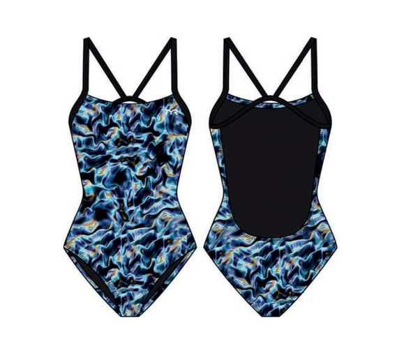 TYR Durafast Elite® CF Kız Çocuk Mayosu - Energia (Mavi)