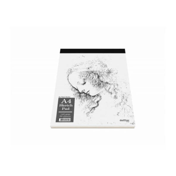Deffter Sketch Defteri 50 Yaprak Ciltli A4 Defter - 3