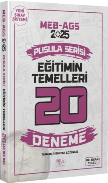 2025 MEB AGS Eğitimin Temelleri 20 Deneme CBA Yayınları