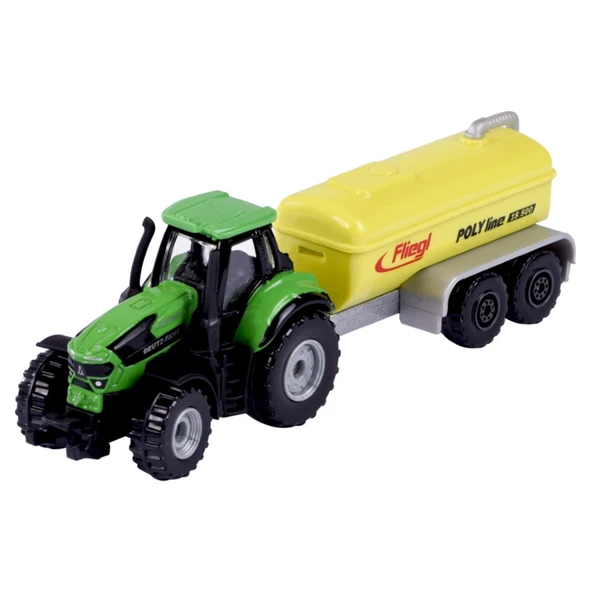 Majorette Trailer Deutz-Fahr 9340 + Fliegl Tank