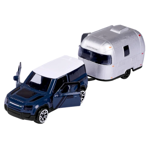 Majorette Trailer Land Rover Defender + Airstream Sport 16