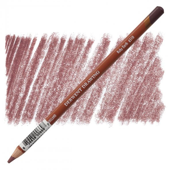 Derwent Drawi̇ng Penci̇l Renkli̇ Çi̇zi̇m Kalemi̇ Ruby Earth 6510