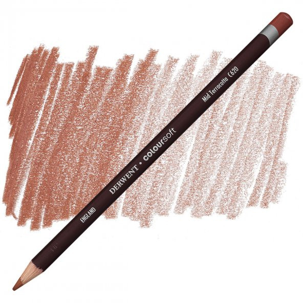 Derwent Coloursoft Mi̇d Terracotta C620