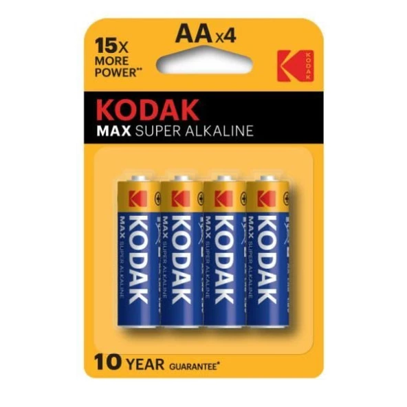 Kodak 4 Adet Max Super Alkalin Kalem Pil 30952867