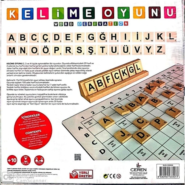 BuBu Games Ahşap Kelime Oyunu GM-0036 - 2