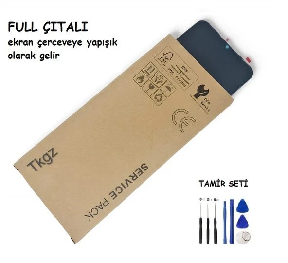 Tkgz Samsung Galaxy A50 - SM-A505 Lcd Ekran Dokunmatik SERVİCE PACK - FULL ÇITALI + TAMİR SETİ