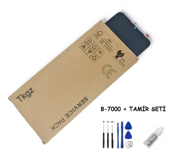 Tkgz Huawei P30 Lite Lcd Ekran Dokunmatik SERVİCE PACK + B-7000 + TAMİR SETİ