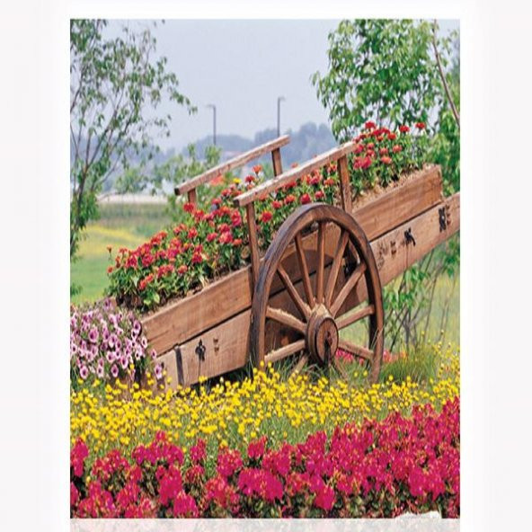 Keskin Color 34x49cm 500 Parça Çiçek Arabası Puzzle