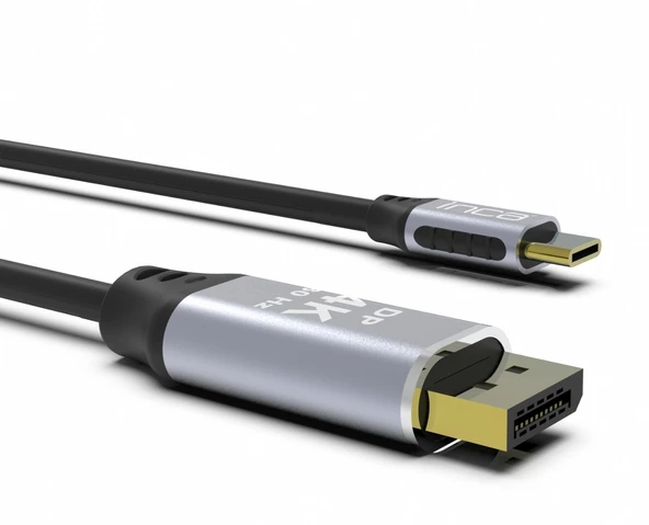 Inca ITCD-02TX  Type C to Display Port Altın Uçlu 4K 2 Metre Kablo