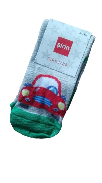 12 Çift Şirin Erkek Çocuk Çorabı Desenli Erkek Çocuk Çorap 1507